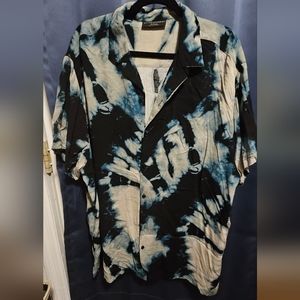 Tie dye Button Down Men shirt